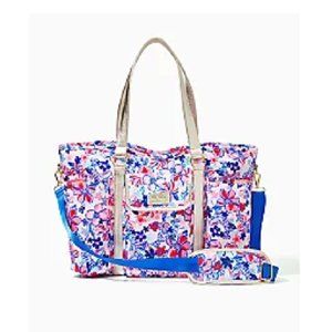 NEW Lilly Pulitzer Insulated Beach Tote Resort White 'Party Like A Lobster
